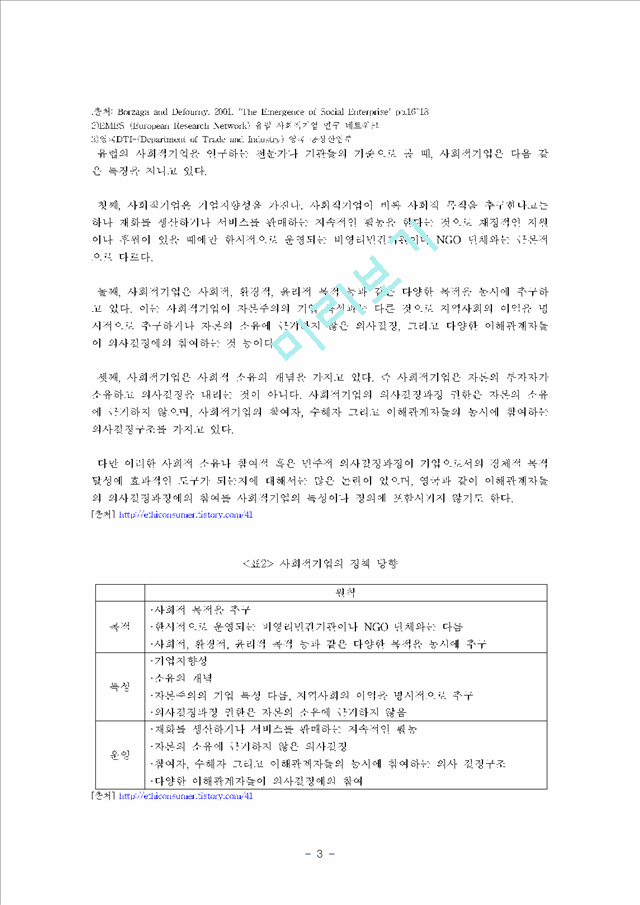 [경영,경제] 사회적기업의 정의, 사례, 문제점 및 해결방안.hwp